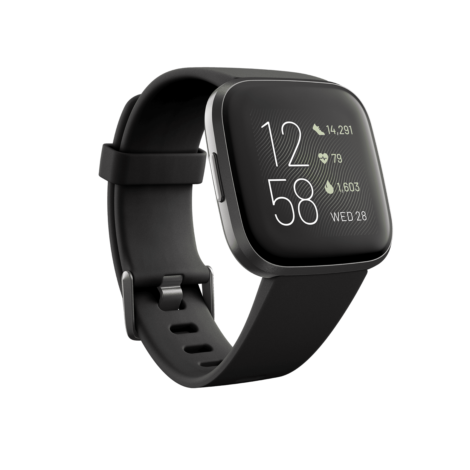 Fitbit Versa 2™ (Black/Carbon Aluminum)